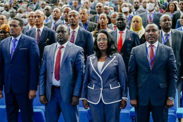 جانب من افتتاح المؤتمر الأول لحزب الازدهار الحاكم بإثيوبيا