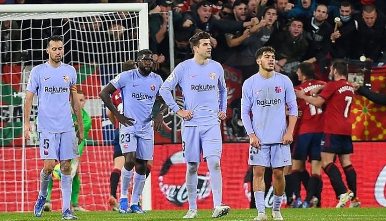برشلونة ضد أوساسونا من مواجهة سابقة