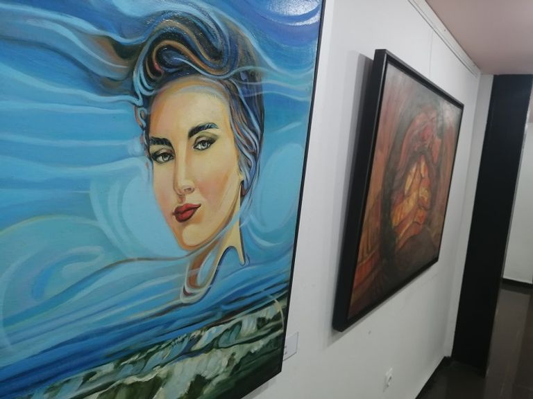 لوحات الفنان التشكيلي الجزائري ناصر الدين دوادي في معرض "تأثيرات" الفنان التشكيلي الجزائري ناصر الدين دوادي في معرض