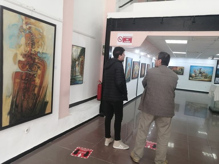 لوحات الفنان التشكيلي الجزائري ناصر الدين دوادي في معرض "تأثيرات" الفنان التشكيلي الجزائري ناصر الدين دوادي في معرض