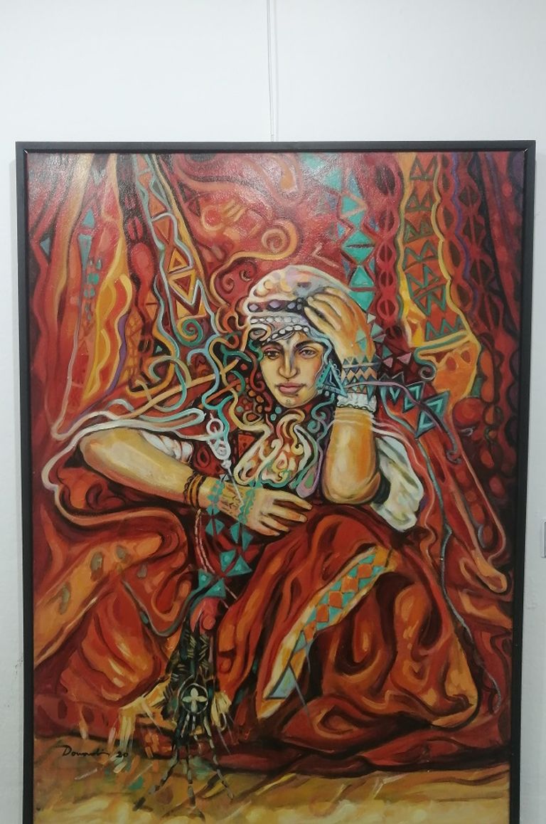 لوحات الفنان التشكيلي الجزائري ناصر الدين دوادي في معرض "تأثيرات" الفنان التشكيلي الجزائري ناصر الدين دوادي في معرض