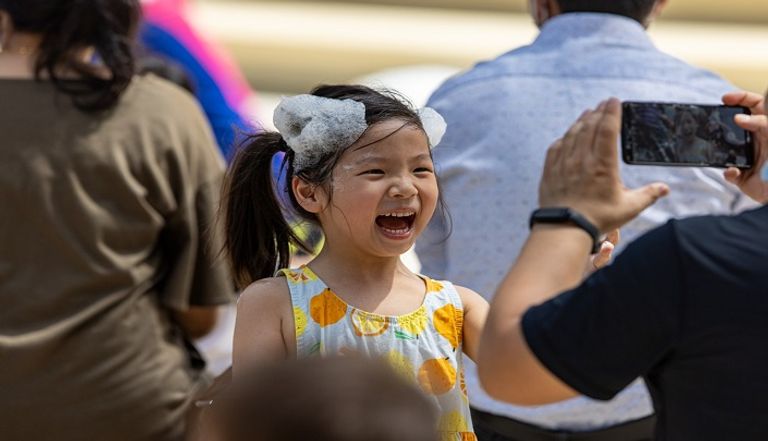 أحد عروض الفقاعات في إكسبو 2020 دبي