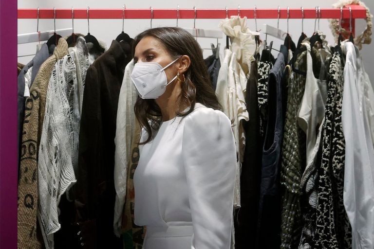 الملكة ليتيزيا في أسبوع الموضة بمدريد