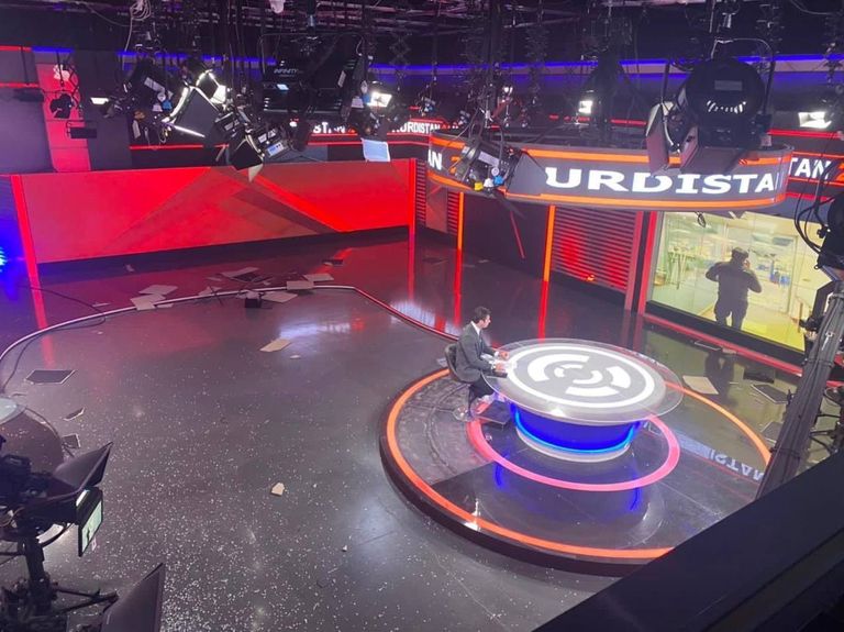 الانفجارات تنير سماء مدينة أربيل بكردستان العراق