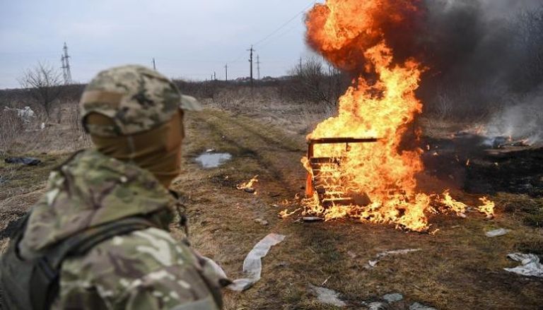 جندي أوكراني في لفيف