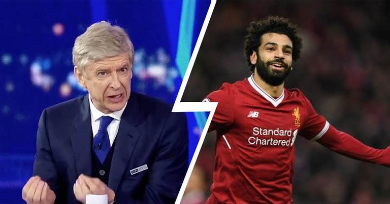 محمد صلاح وأرسين فينجر محمد صلاح وليونيل ميسي وكريستيانو رونالدو