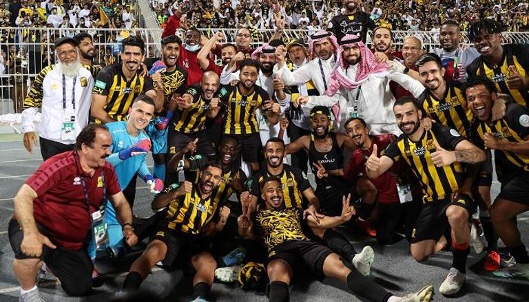 فرحة الاتحاد في الدوري السعودي 