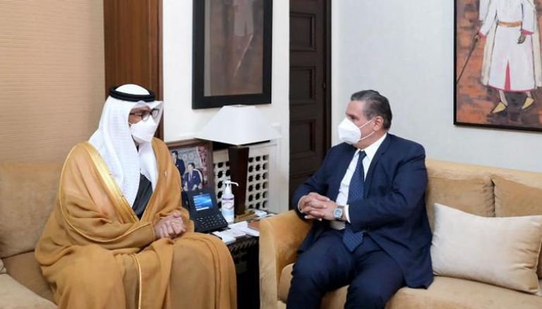 رئيس حكومة المغرب يلتقي الدكتور سلطان بن أحمد الجابر 