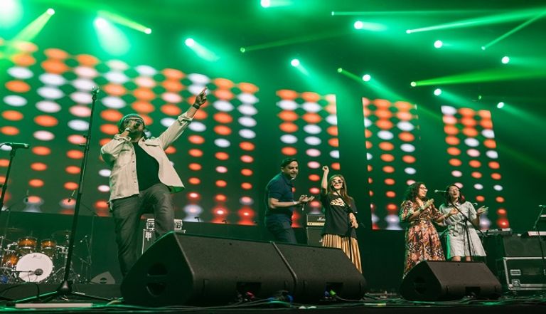 جانب من الحفل الموسيقي في إكسبو 2020 دبي