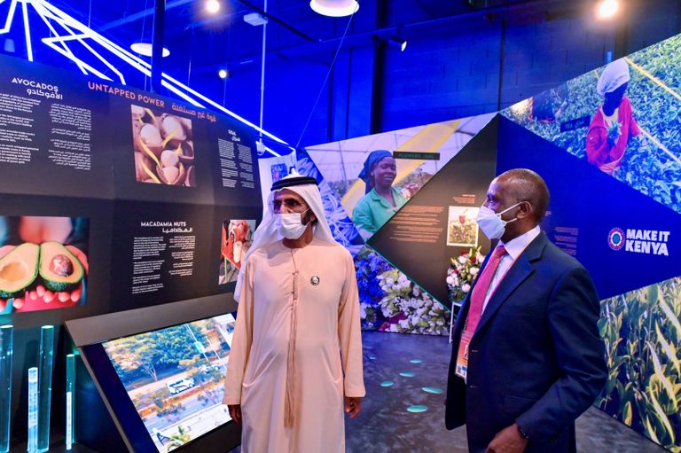 الشيخ محمد بن راشد آل مكتوم  في  إكسبو 2020 دبي