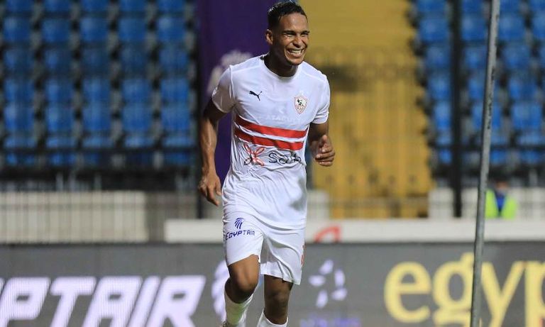 سيف الدين الجزيري مهاجم الزمالك ومنتخب تونس باتريس كارتيرون مدرب الزمالك السابق