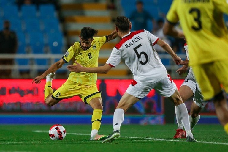 من مباراة الشارقة والزوراء في دوري أبطال آسيا