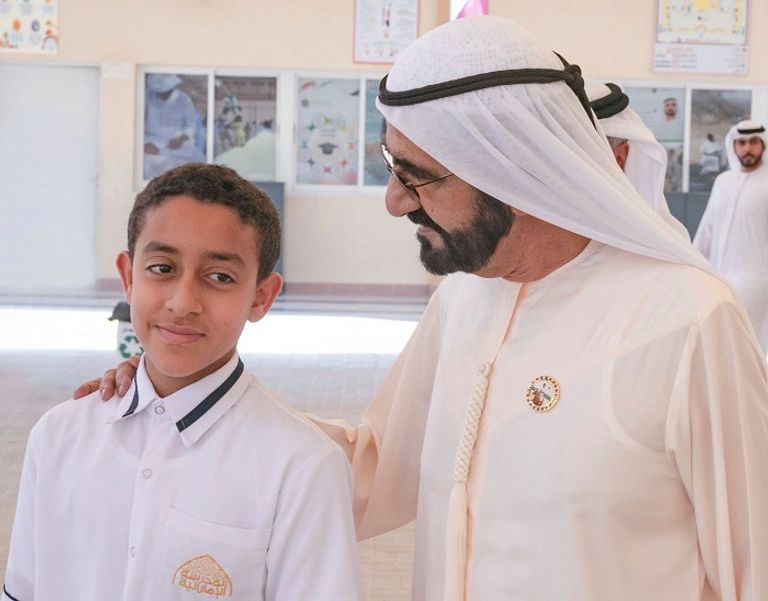 الشيخ محمد بن راشد آل مكتوم والشيخ محمد بن زايد آل نهيان في لقاء سابق