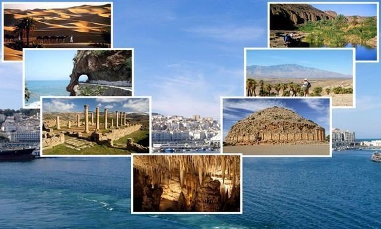 بطاقة فنية عن أبرز المعالم السياحية في الجزائر