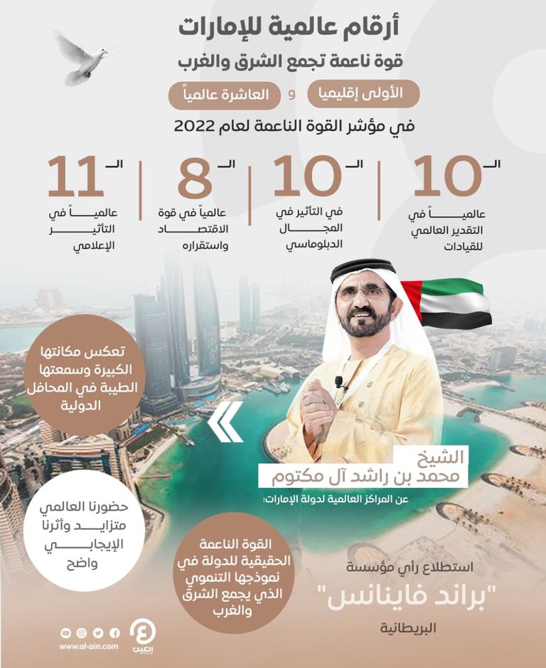 علم دولة الإمارات العربية المتحدة يرفرف عاليا - أرشيفية