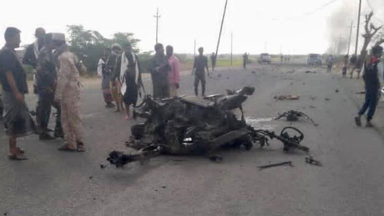 السيارة المفخخة التي نفذت عملية التفجير