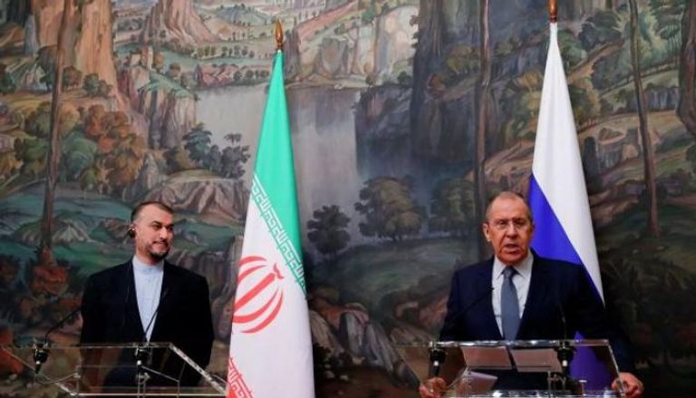 وزير الخارجية الروسي سيرجي لافروف ونظيره الإيراني أمير عبداللهيان