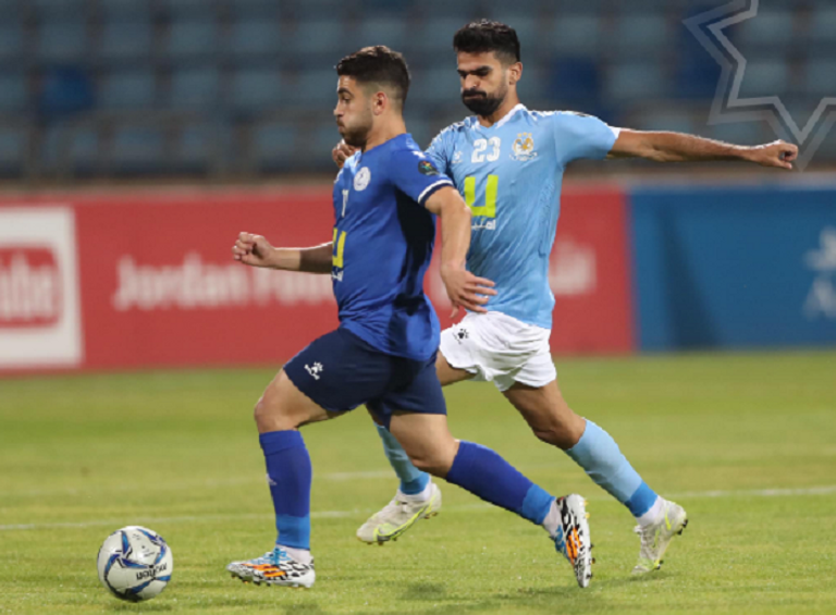 من مباراة الفيصلي والرمثا في نهائي درع الاتحاد الأردني