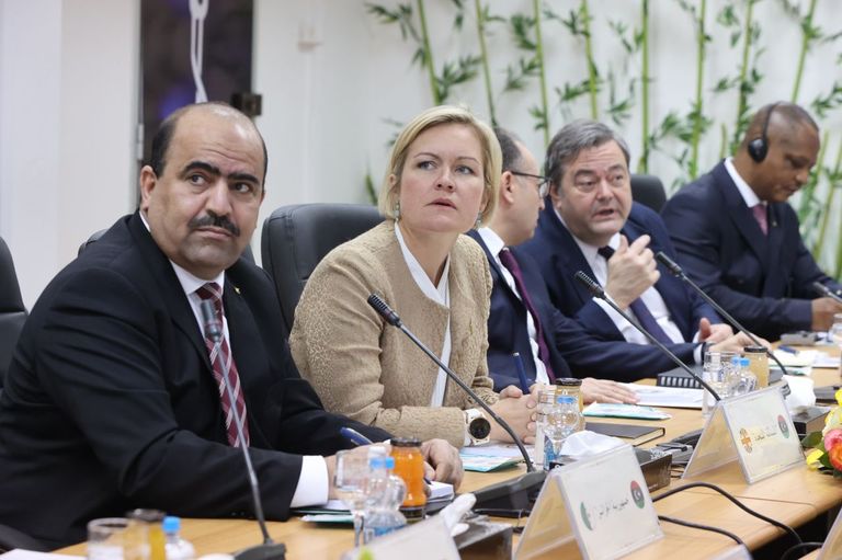 رئيس المجلس الرئاسي الليببي محمد المنفي ونائبه عبدالله اللافي