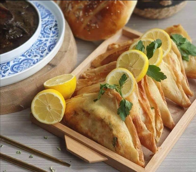 البريك التونسي باللحم المفروم البريك التونسي