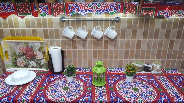Ramadan decorations for the kitchen.