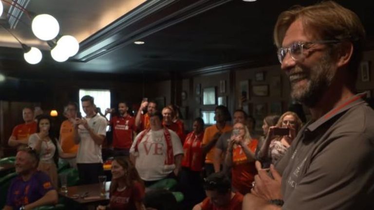 Klopp with Liverpool fans