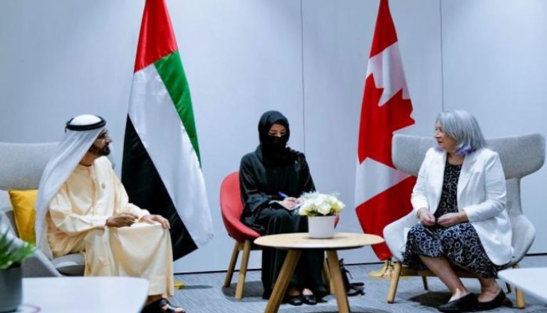 الشيخ محمد بن راشد آل مكتوم يستقبل حاكم عام كندا في 