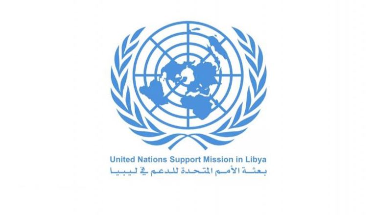 شعار بعثة الأمم المتحدة للدعم في ليبيا. (أرشيفية)