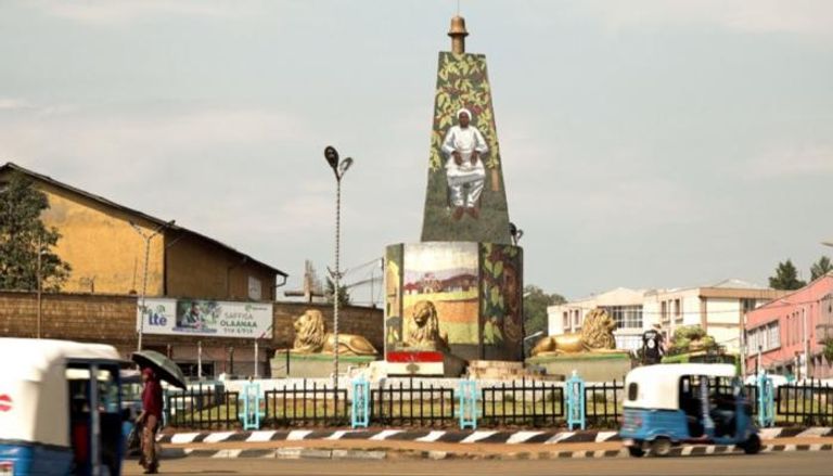 تمثال لملك أباجفار بمدينة جيما التاريخية