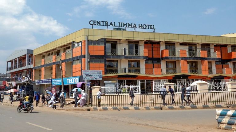 تمثال لملك أباجفار بمدينة جيما التاريخية