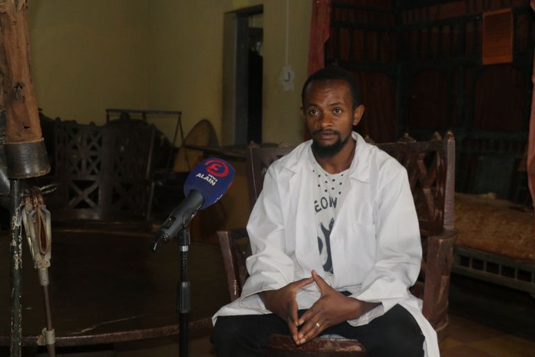 تمثال لملك أباجفار بمدينة جيما التاريخية