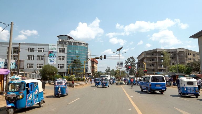 تمثال لملك أباجفار بمدينة جيما التاريخية