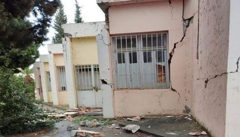 آثار الزلزال الذي ضرب الجزائر اليوم