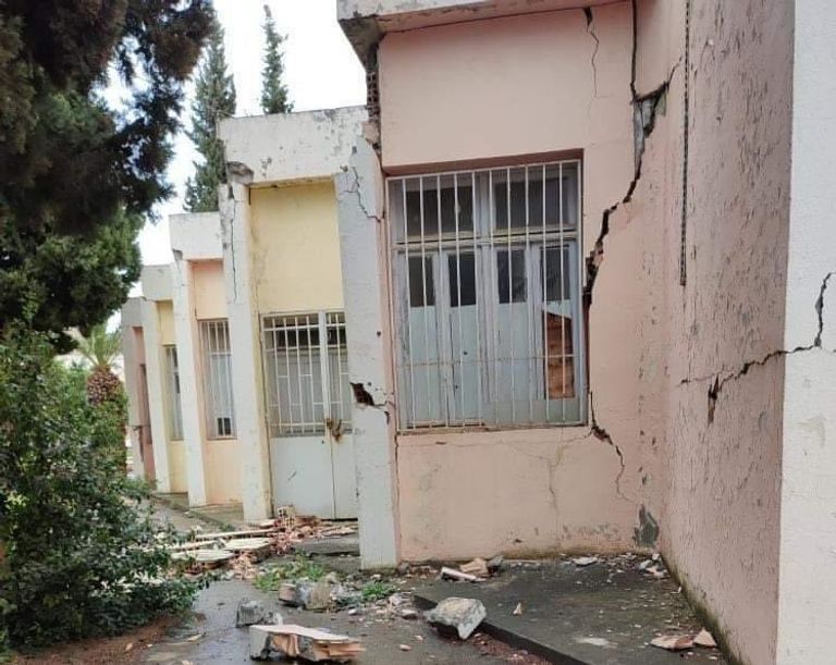 آثار الزلزال الذي ضرب الجزائر اليوم