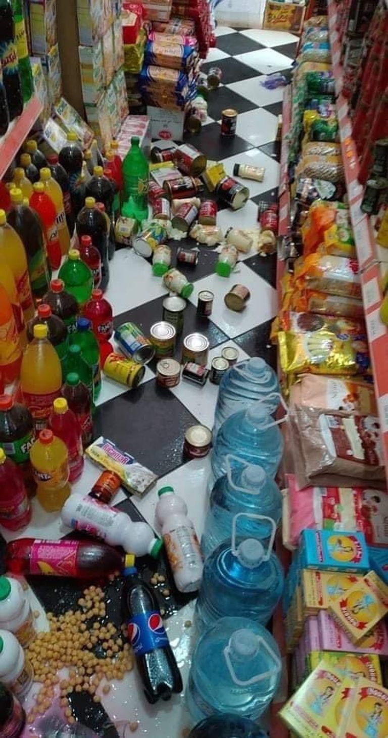 آثار الزلزال الذي ضرب الجزائر اليوم