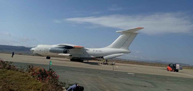 جانب من المساعدات الإماراتية الموجهة إلى إقليم تيجراي