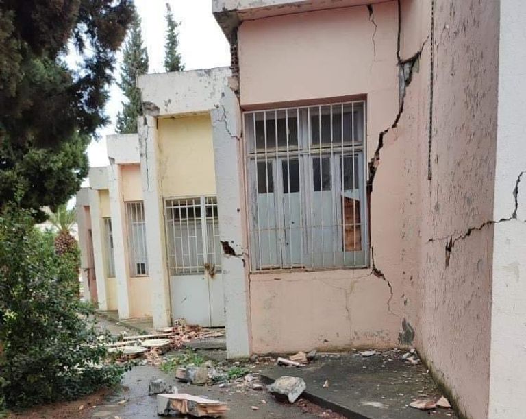 مخلفات أولية لزلزال بجاية الجزائرية