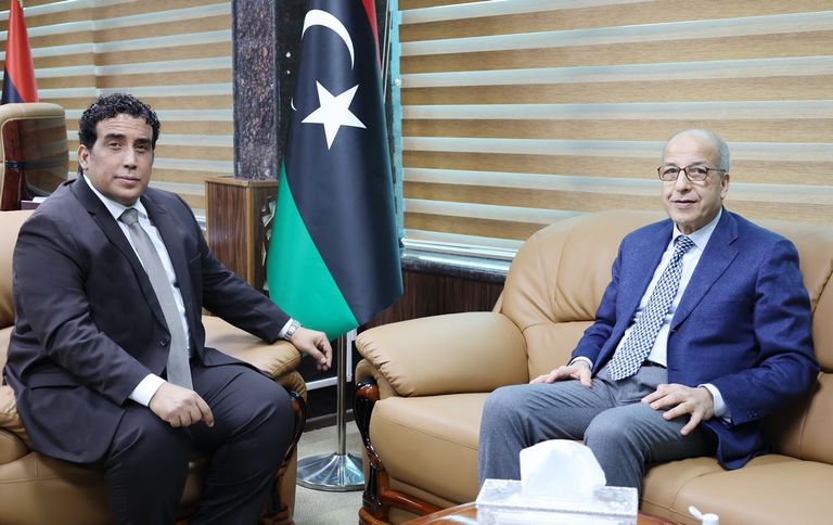 جانب من لقاء رئيس المجلس الرئاسي ومرشحين للانتخابات البرلمانية