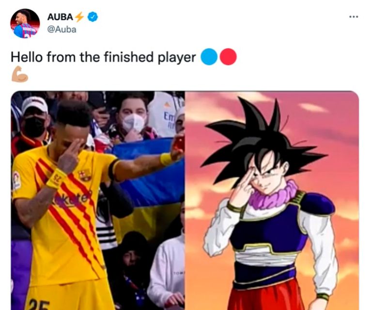 تغريدة أوبا أوباميانج في كلاسيكو ريال مدريد وبرشلونة