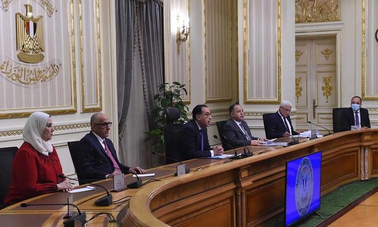 اجتماع مجلس الوزراء المصري مصطفى مدبولي رئيس الوزراء المصري