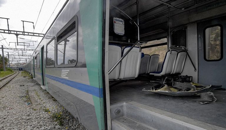 حادث تصادم قطارين في تونس