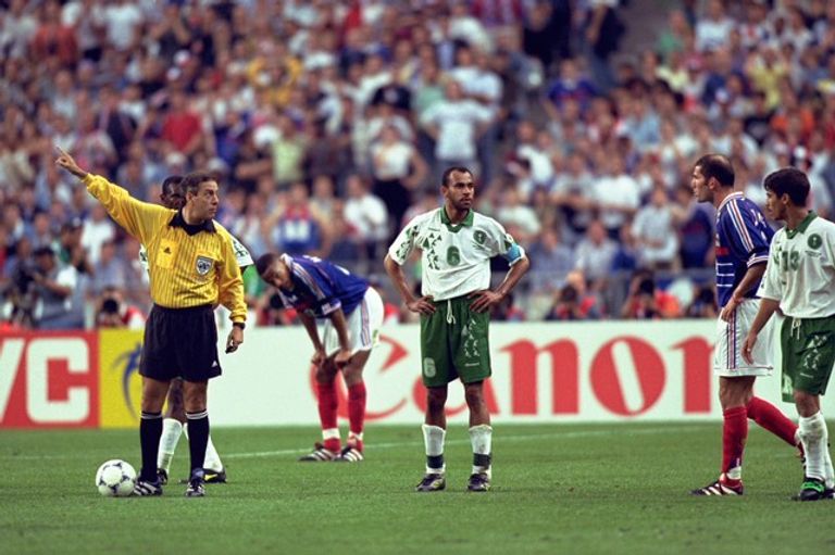 المنتخب السعودي أمام فرنسا في كأس العالم 1998 المنتخب السعودي