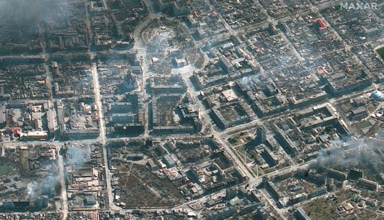 صورة جوية لمدينة ماريوبول الأوكرانية- رويترز