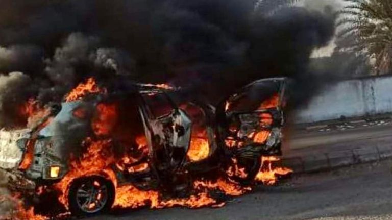 مشهد من الهجوم الحوثي على مطار عدن- أرشيفية