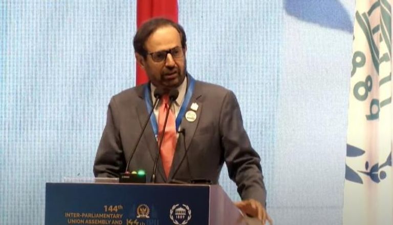 الدكتور علي راشد النعيمي رئيس وفد الشعبة البرلمانية الإماراتية