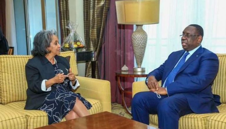 الرئيس السنغالي ورئيسة إثيوبيا
