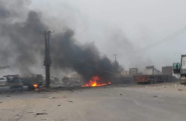 قائد قاعدة العند الراحل وجانب من تفجير سيارته