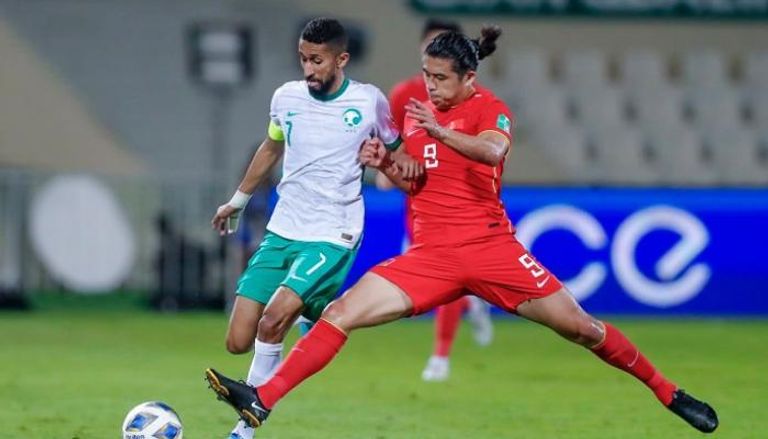 من مواجهة منتخب السعودية أمام الصين في تصفيات كأس العالم 2022