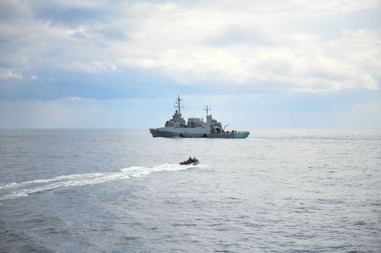 جانب من فعاليات التمرين البحري "نوبل دينا"