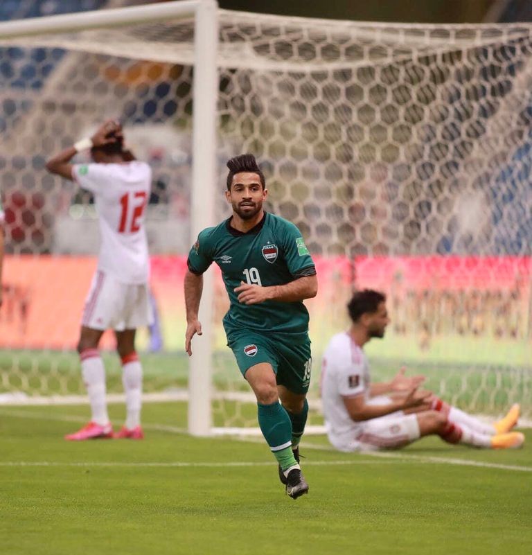 من مباراة العراق والإمارات في تصفيات كأس العالم 2022 من مباراة العراق والإمارات في تصفيات كأس العالم 2022